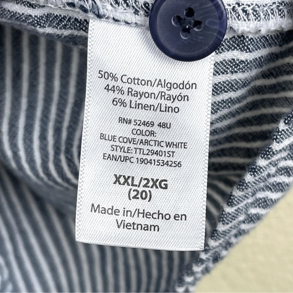 Time and Tru Short Sleeve Blouse Size XXL - Picture 4 of 7